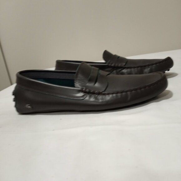 LACOSTE DARK GREY CONCOURS MENS LOAFERS SIZE 12 - Picture 8 of 12